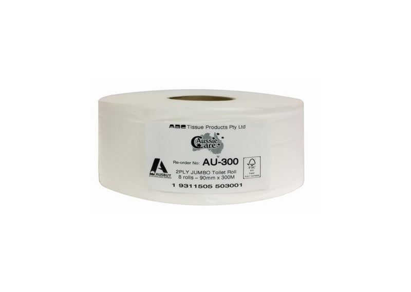 ABC Jumbo Toilet Tissue AU300 - WICS cleaning supplies Perth