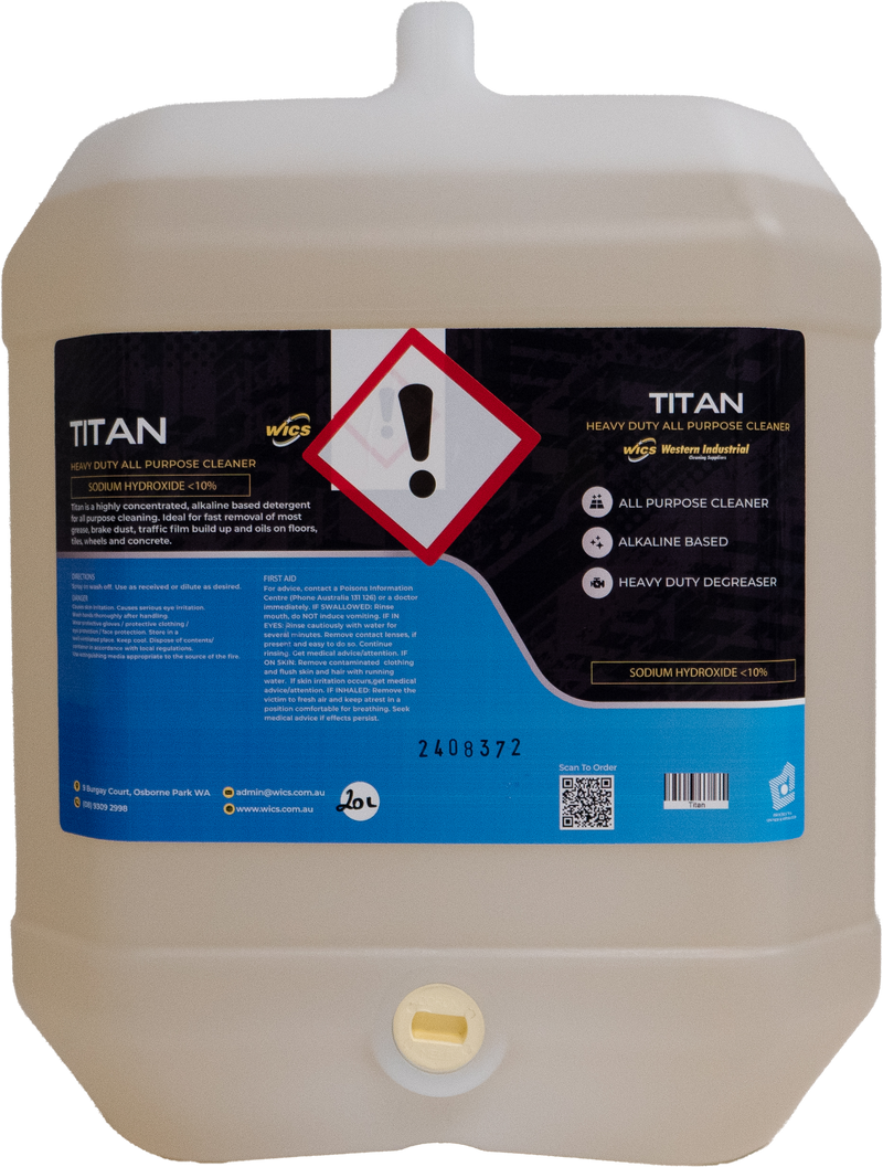 Titan - Heavy Duty Degreaser 20L - WICS cleaning supplies Perth