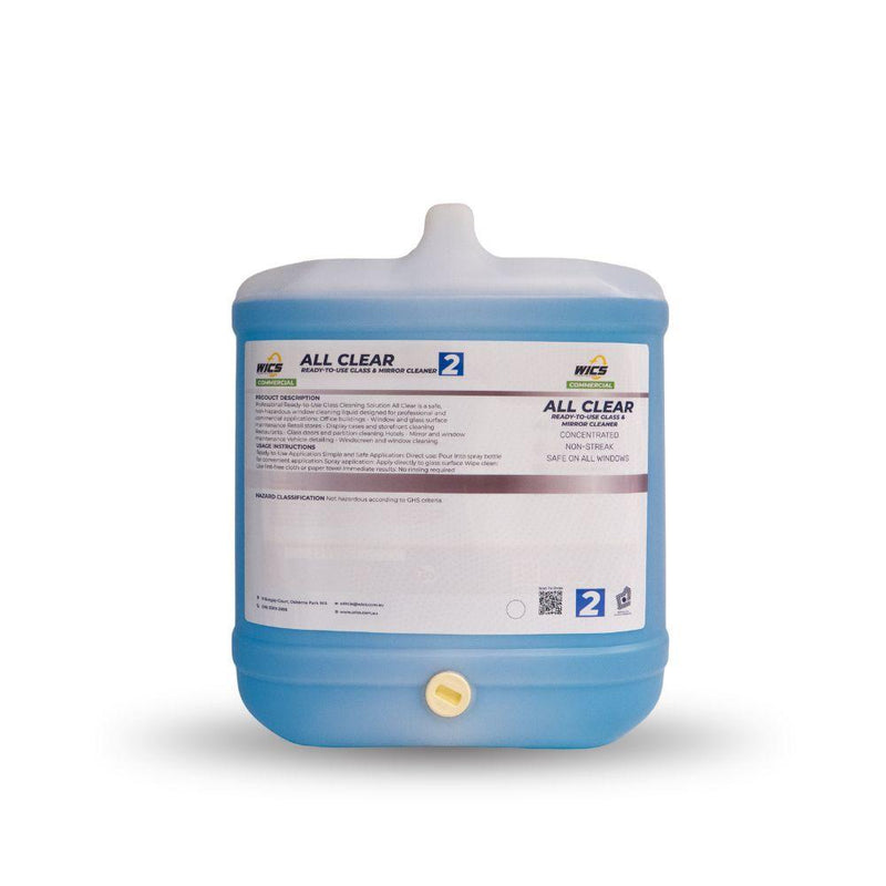 All Clear - Glass Cleaner Ready for Use 20L