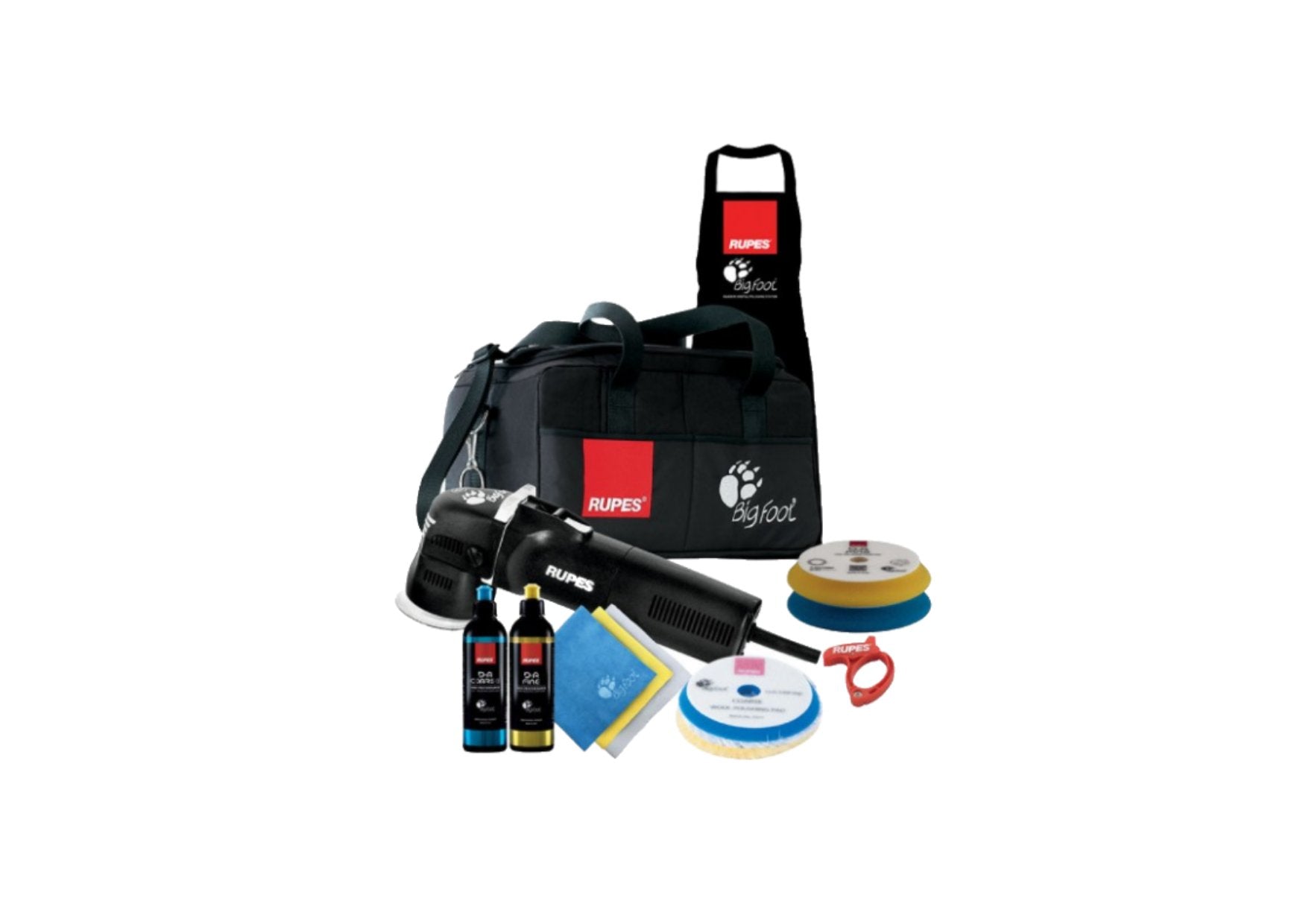 Rupes Bigfoot 75mm Orbital Pneumatic Polisher Luxury Kit