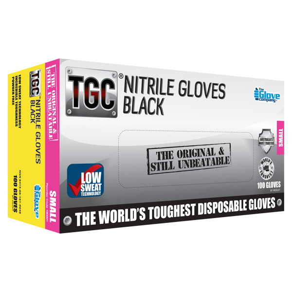 TGC black nitrile box S