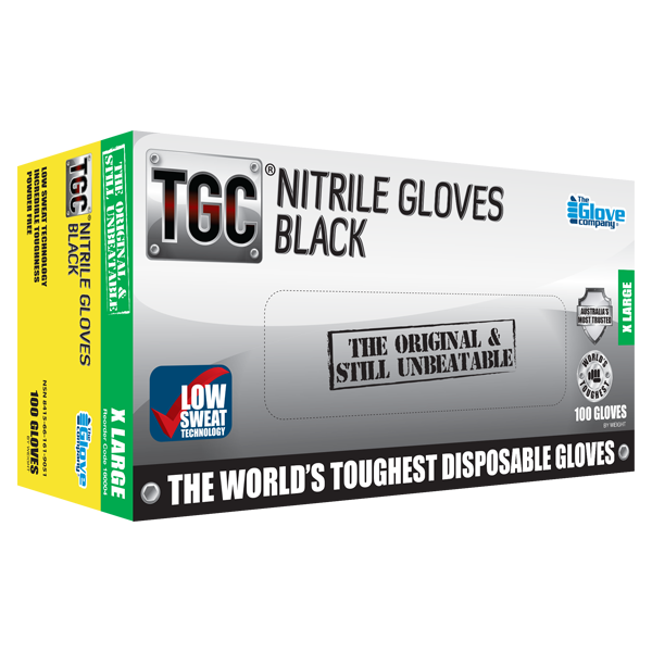 TGC black nitrile box XL