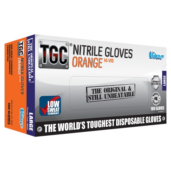 TGC orange nitrile box L