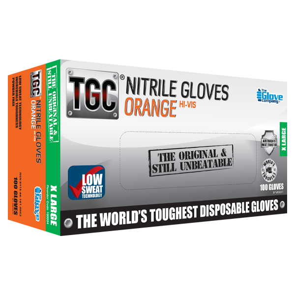 TGC orange nitrile box XL