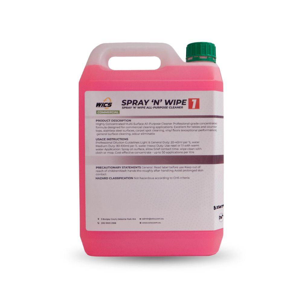 Spray 'n Wipe - All Purpose Cleaner 5L - WICS cleaning supplies Perth