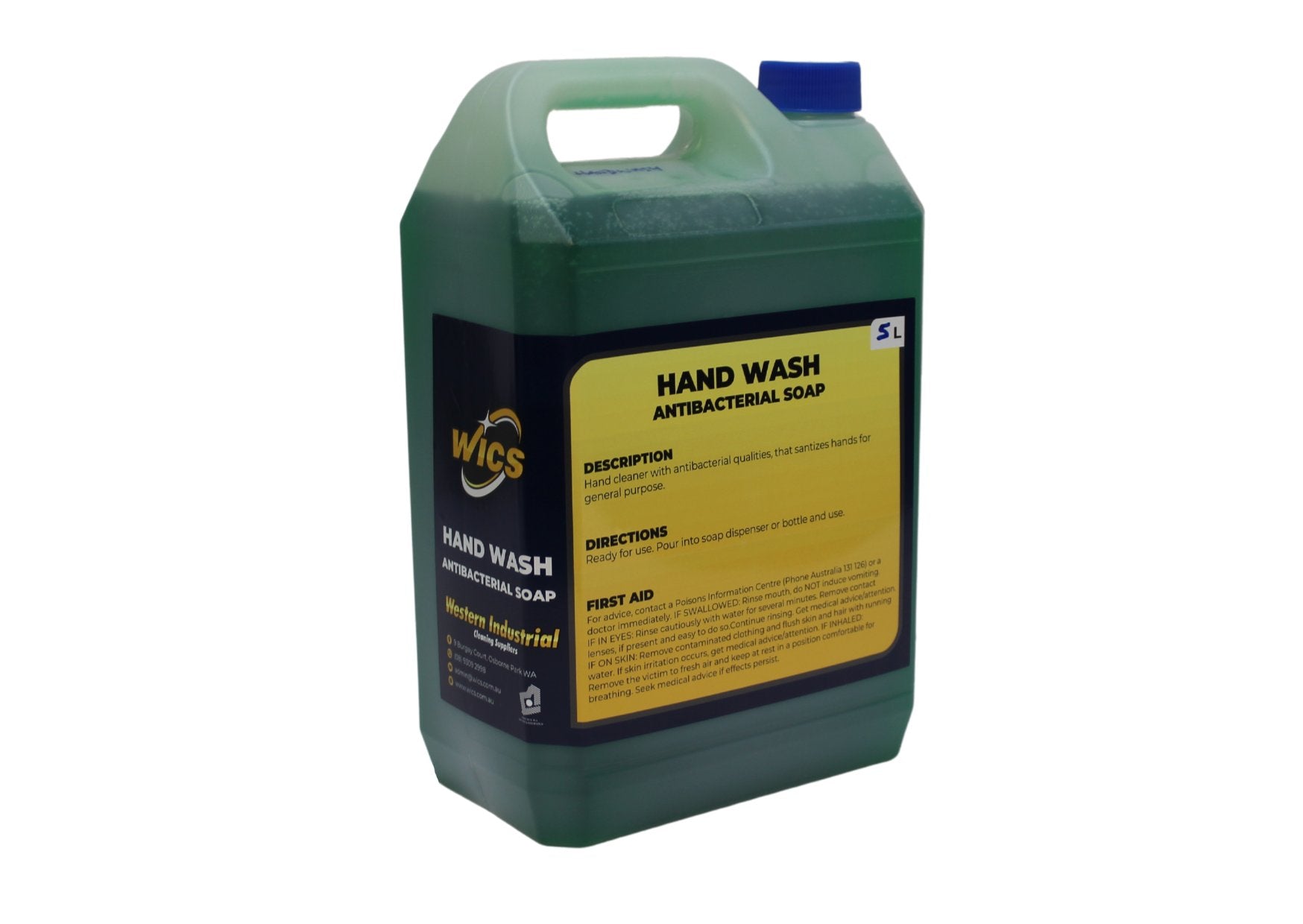 Hand Wash Antibacterial Hand Soap 5L - WICS cleaning supplies Perth