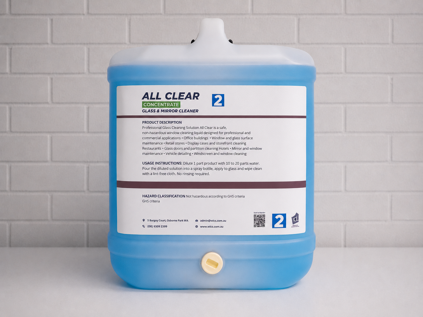 All Clear - Glass Cleaner - Concentrate