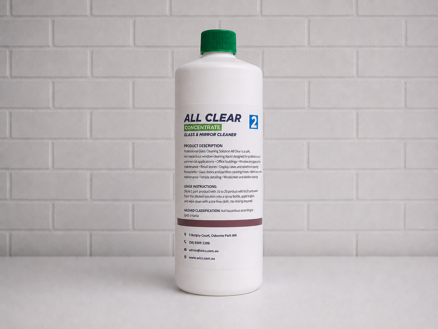 All Clear - Glass Cleaner - Concentrate