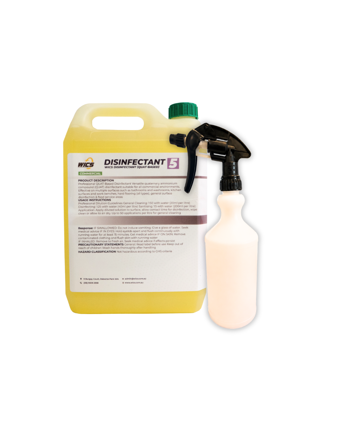 Westpine 5L Disinfectant with a 750ml Spray & Trigger
